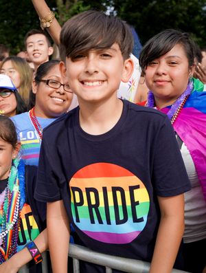 DC 프라이드에 참가한 청소년