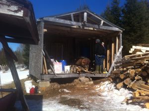 수액을 끓이는 "슈거 섁"