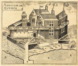 샹플랭의 주거지 (약 1608년)