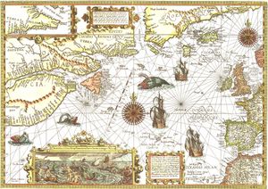 페트루스 플랑시우스가 제작한 1592년 누벨프랑스 지도