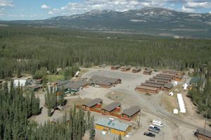 화이트호스 캐뎃 하계 훈련 센터 항공 사진. 이 시설은 캐나다 캐뎃 조직에서 사용한다.