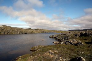 실비아 그린넬 준주립 공원(Sylvia Grinnell Territorial Park)의 실비아 그린넬 강(Sylvia Grinnell River).