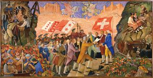 어니스트 비엘레의 발레주가 연방에 가입하다(1944)