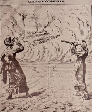 아네마스와 제네바 사이의 연결 부족은 이미 19세기에 우려의 대상이었다.