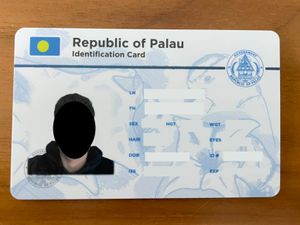 팔라우 공화국 신분증 (앞면)