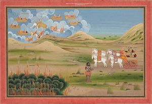 칸다바 숲이 불타는 모습