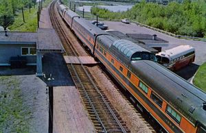 1958년 위노나 정션, 위스콘신주에서의 열차