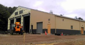 2016년 7월 공사 중인 브런즈윅 정비 시설