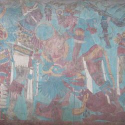 멕시코, 카카슈틀라 유적의 벽화, 포로를 사로잡은 장면(후고전기 초)