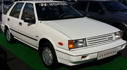 현대 엑셀 (5도어) 정측면