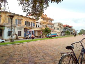 메콩강변의 집들