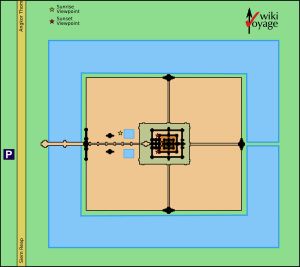 앙코르 와트의 지도