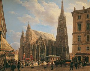 《비엔나의 슈테판 대성당》(Der Stephansdom in Wien), 1832년, 벨베데레 오스트리아 갤러리