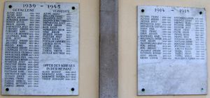 크렌스도르프(Krensdorf)에 있는 제1차 및 제2차 세계대전 전몰장병 추모비