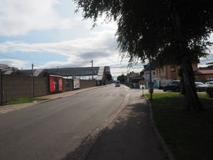 클라겐푸르트 중앙역(Klagenfurt Hauptbahnhof) 남쪽에 위치한, 바흐슈트라세(Bahnstraße)의 모습