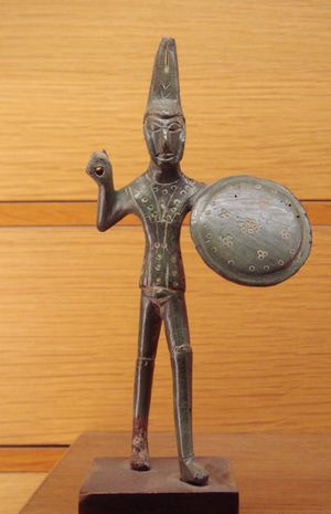 에트루리아 전사, 비테르보, 이탈리아 근처에서 발견,  기원전 500년경