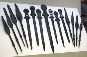 말라티아 박물관에 전시된 기원전 3000년경 아르슬란테페 출토 청동기시대 검