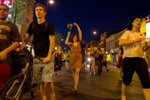 2012년 5월 24일, 캐나다 몬트리올에서 78호 법안에 반대하는 냄비 시위