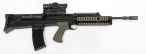 SA80 계열 무기의 변형인 L85A2 소총.