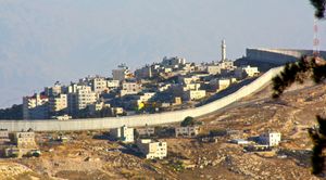 시온 산 부근의 분리 장벽