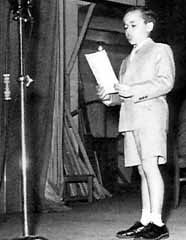 8세의 카레라스, 그의 첫 공개 공연. 스페인 국영 방송, 1954년 12월.