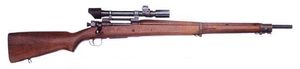 M84 조준경이 장착된 M1903A4 및 C형 개머리판