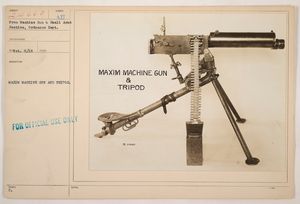 M1904 맥심 기관총 사진