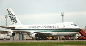 영화에 사용된 에버그린(Evergreen International Airlines) 보잉 747 항공기(등록번호 N473EV)