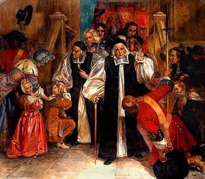 1688년 6월 무죄 판결을 받은 일곱 주교(Seven Bishops); 제임스 2세의 몰락의 중요한 요인, 그중 다섯 명은 나중에 비서약파가 되었다.