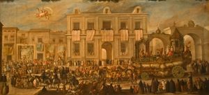 왕립 담배 공장 노동자들이 조직한 1747년 퍼레이드