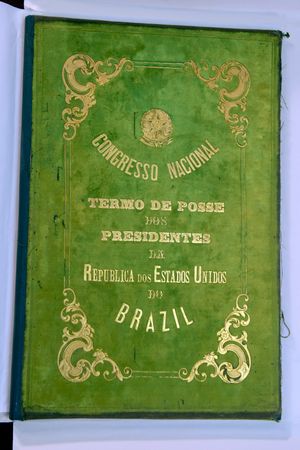 브라질 상원은 1891년 이후 대통령 취임식을 기록한 책들을 보관하고 있으며, "브라질 연합 공화국(United States of Brazil) 대통령 취임 선서"라고 적혀 있다.