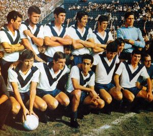 1968년 우승팀. 이 팀은 클럽 역사상 첫 프리메라 디비시온 우승을 차지했다