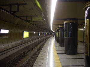 2008년 12월 오에도선 1번 승강장