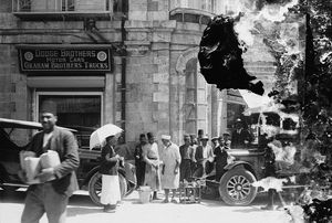 닷지 브라더스 자동차 & 그레이엄 브라더스 트럭 판매점 전경, 1920년대~1935년경