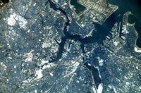 국제우주정거장(ISS)에서 본 보스턴.