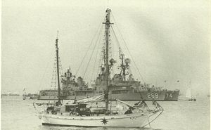 1967년 홍콩 항구에 있는 히로시마의 불사조(Phoenix of Hiroshima)호는 태평양 핵실험에 반대하는 항해에 참여했다.