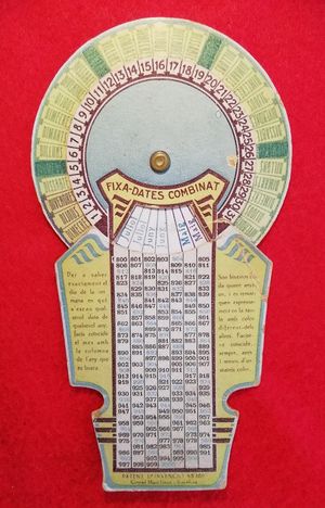 20세기 초 카탈루냐식 영구 달력