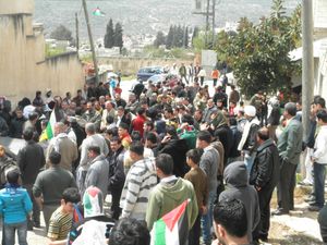 도로 차단에 대한 시위, 카프르 캇둠, 2012년 3월