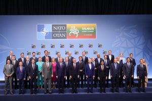 2023년 7월 11일 리투아니아 빌뉴스에서 열린 NATO 정상회담에 참석한 조란 밀라노비치 대통령(Zoran Milanović)