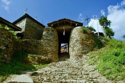 12세기에 건설된 템방 종(Dzong), 부탄과 티베트에서 흔히 볼 수 있는 종의 유형