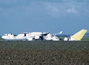 화재로 전손된 에어프랑스 항공기