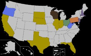 주별 공화당 예비선거 결과