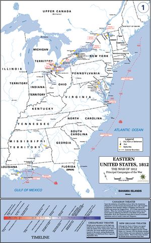 영국 해군의 전략은 북미 지역의 자국 선박을 보호하고 미국에 대한 해상 봉쇄를 강화하는 것이었다.