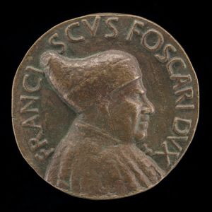 안토니오 감벨로, 프란체스코 포스카리, 1374년경-1457년, 1423년 베네치아 총독 (앞면), 아마 1457년경