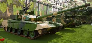 PLA의 99A형 전차(Type 99a tank)와 분산 위장 도색