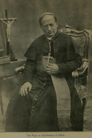 밀라노 대교구장 시절의 비오 11세