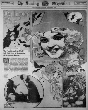 "할로윈 데이", 미국 신문 선데이 오레고니언(The Sunday Oregonian) 1916년 기사