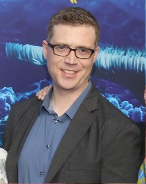 '도리를 찾아서' 시사회에서의 공동 감독 앵거스 맥레인