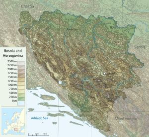 보스니아 헤르체고비나의 지형