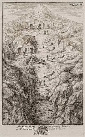 테베 왕들의 무덤, 리처드 포콕(Richard Pococke), 1743